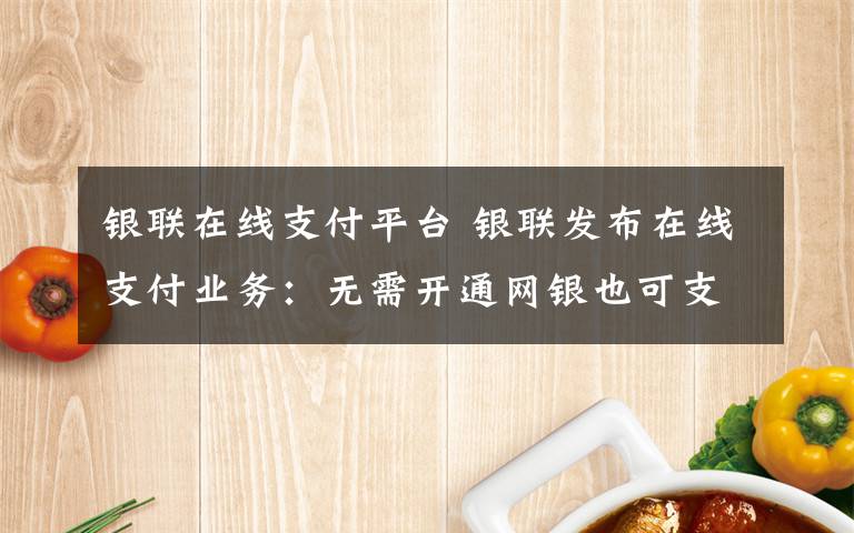 银联在线支付平台 银联发布在线支付业务：无需开通网银也可支付