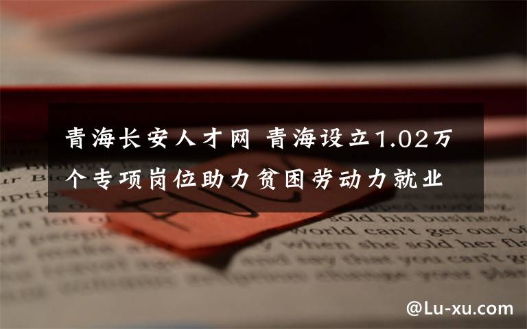 青海长安人才网 青海设立1.02万个专项岗位助力贫困劳动力就业