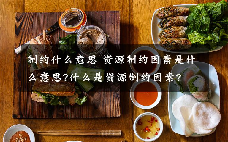 制约什么意思 资源制约因素是什么意思?什么是资源制约因素?文章配图