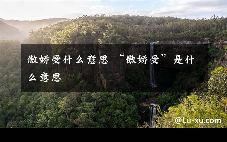 傲娇受什么意思 “傲娇受”是什么意思文章配图