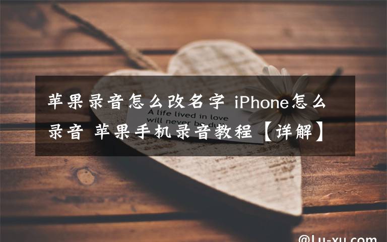 苹果录音怎么改名字 iPhone怎么录音 苹果手机录音教程【详解】文章配图