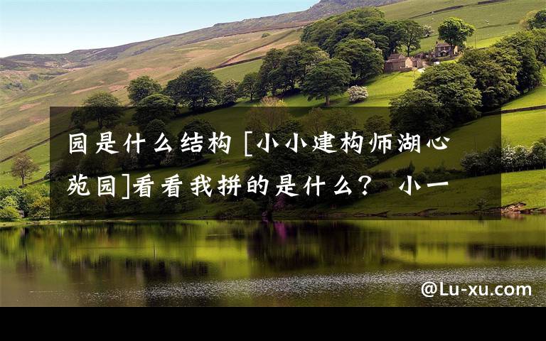 园是什么结构 [小小建构师湖心苑园]看看我拼的是什么？ 小一班结构游戏