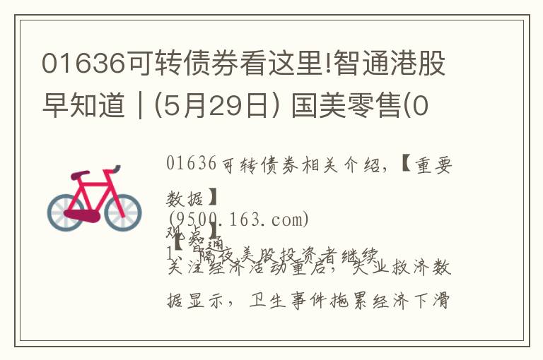 01636可转债券看这里!智通港股早知道︱(5月29日) 国美零售(00493)筹码增多 医疗器械股谨防抄底