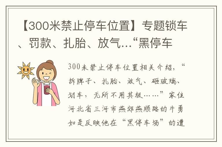 【300米禁止停车位置】专题锁车、罚款、扎胎、放气…“黑停车场”没人管得了