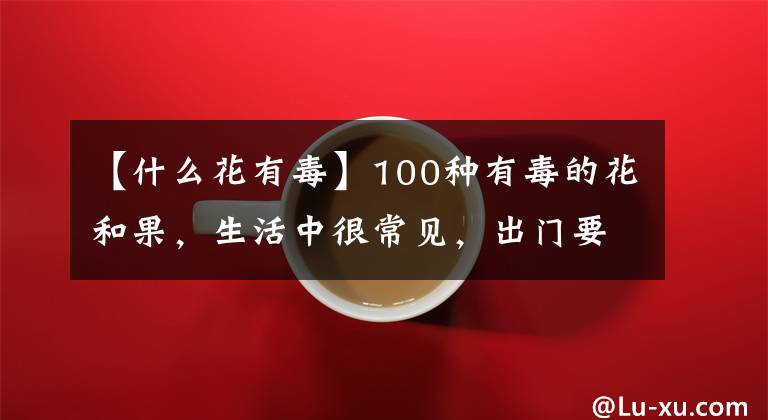 【什么花有毒】100种有毒的花和果，生活中很常见，出门要小心，避免受伤害