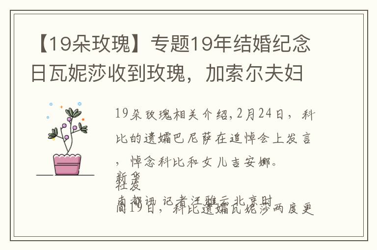 【19朵玫瑰】专题19年结婚纪念日瓦妮莎收到玫瑰，加索尔夫妇替科比送花暖哭球迷