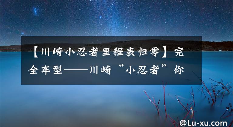 【川崎小忍者里程表归零】完全车型——川崎“小忍者”你都看清了吗？