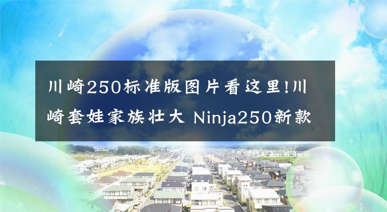 川崎250标准版图片看这里!川崎套娃家族壮大 Ninja250新款日本上市