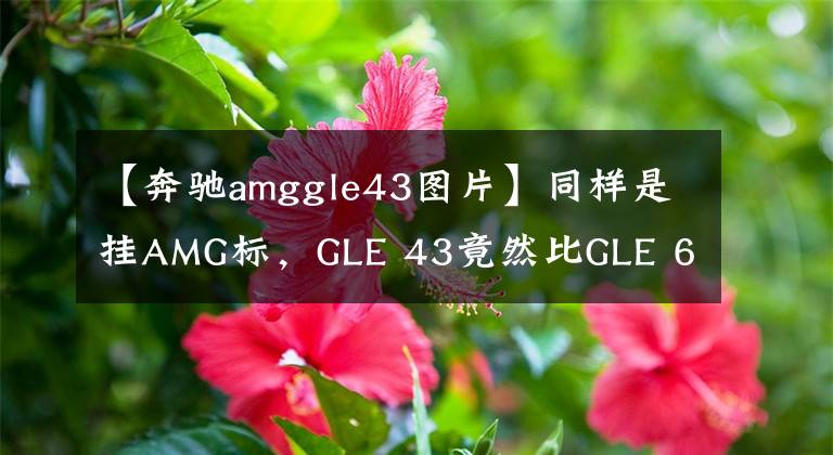 【奔驰amggle43图片】同样是挂AMG标，GLE 43竟然比GLE 63便宜了80万