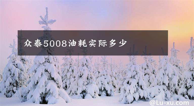 众泰5008油耗实际多少