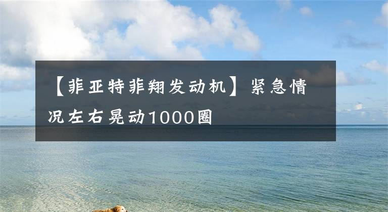 【菲亚特菲翔发动机】紧急情况左右晃动1000圈