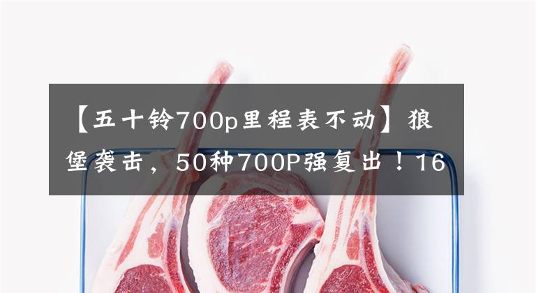 【五十铃700p里程表不动】狼堡袭击，50种700P强复出！16人可以食宿，完全扩大自动蓝色品牌拖车。