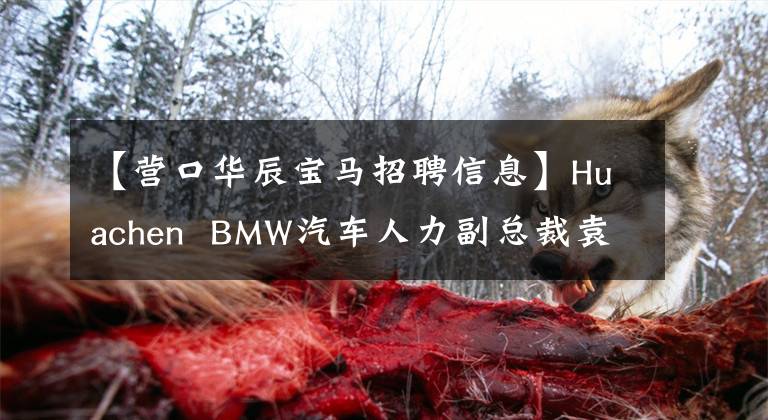 【营口华辰宝马招聘信息】Huachen BMW汽车人力副总裁袁彬：今后将培养更多的技术/创新/应用人才。