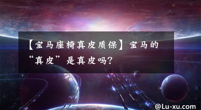 【宝马座椅真皮质保】宝马的“真皮”是真皮吗？