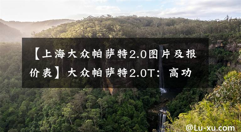 【上海大众帕萨特2.0图片及报价表】大众帕萨特2.0T：高功比低功年养车贵694元，差在哪？