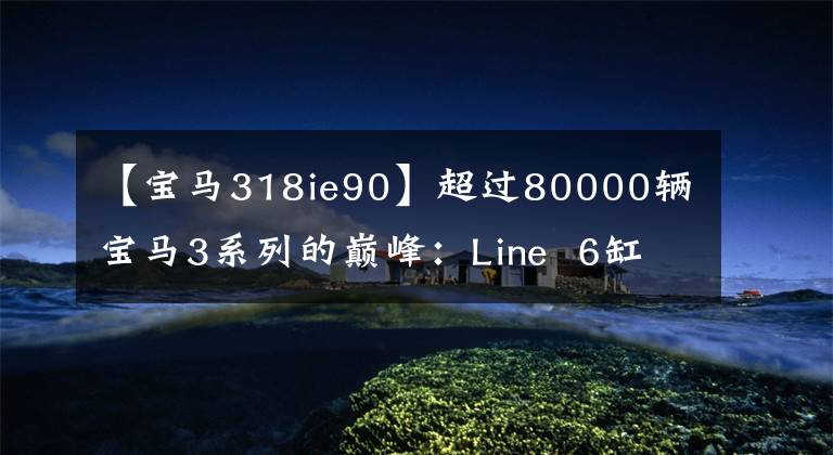 【宝马318ie90】超过80000辆宝马3系列的巅峰：Line  6缸E90，年轻人说太有价值了。