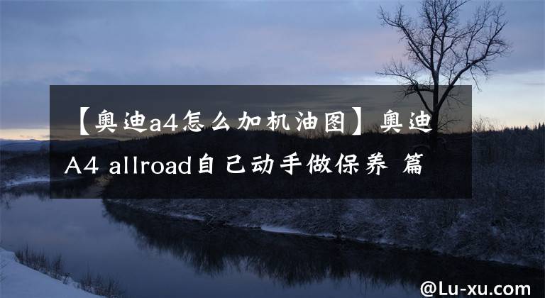 【奥迪a4怎么加机油图】奥迪A4 allroad自己动手做保养 篇一：更换机油及空调内外滤芯