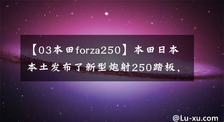 【03本田forza250】本田日本本土发布了新型炮射250踏板，与炮射350实质上是差距