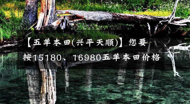 【五羊本田(兴平天顺)】您要按15180、16980五羊本田价格公布来计算吗？