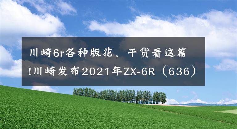 川崎6r各种版花，干货看这篇!川崎发布2021年ZX-6R（636）搭配新的KRT板花