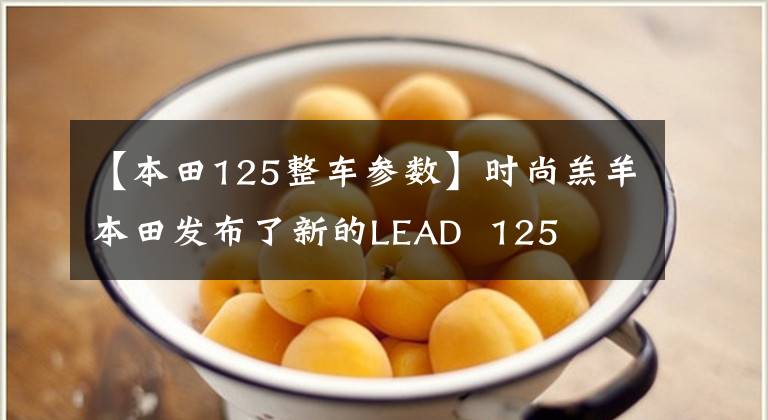 【本田125整车参数】时尚羔羊本田发布了新的LEAD  125