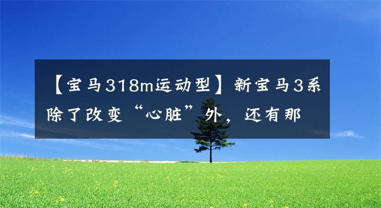 【宝马318m运动型】新宝马3系除了改变“心脏”外，还有那些变化吗？