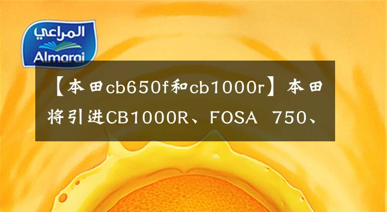 【本田cb650f和cb1000r】本田将引进CB1000R、FOSA 750、CB1300等车型