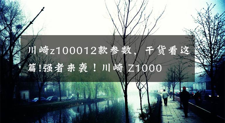 川崎z100012款参数，干货看这篇!强者来袭！川崎 Z1000