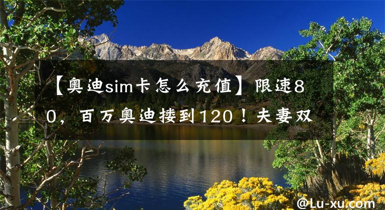 【奥迪sim卡怎么充值】限速80，百万奥迪搂到120！夫妻双亡，一查司机身份竟是……