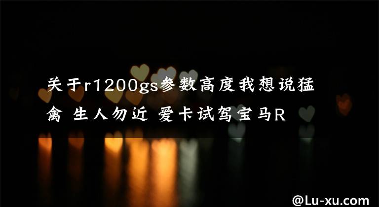 关于r1200gs参数高度我想说猛禽 生人勿近 爱卡试驾宝马R 1200 GS