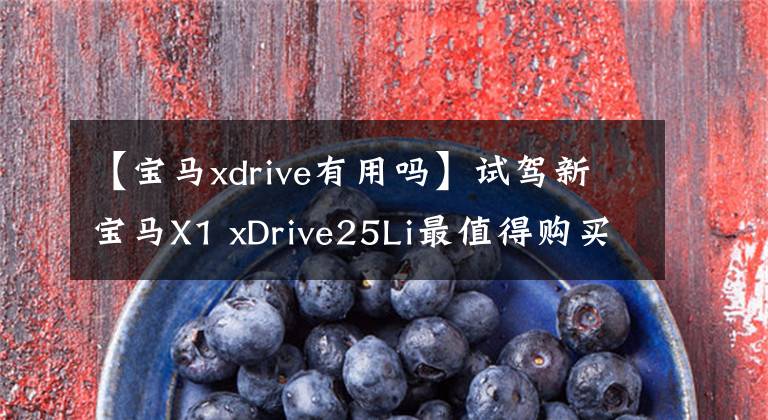 【宝马xdrive有用吗】试驾新宝马X1 xDrive25Li最值得购买