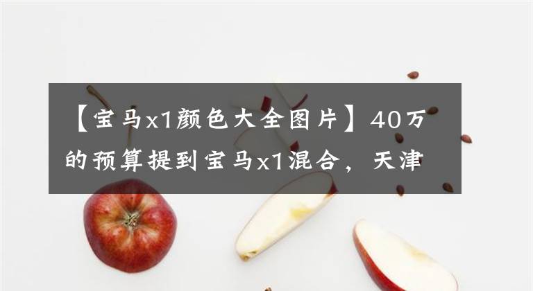 【宝马x1颜色大全图片】40万的预算提到宝马x1混合，天津第一个瓦伦西亚橙子！