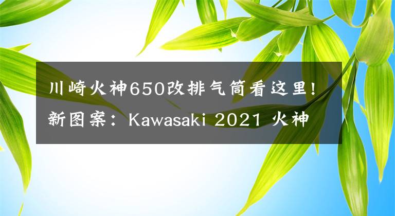 川崎火神650改排气筒看这里!新图案：Kawasaki 2021 火神650、Z900 等