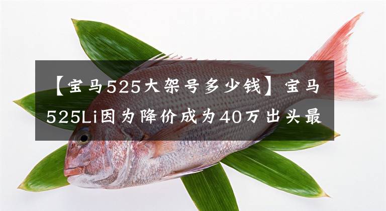 【宝马525大架号多少钱】宝马525Li因为降价成为40万出头最引人注目的行政级轿车！