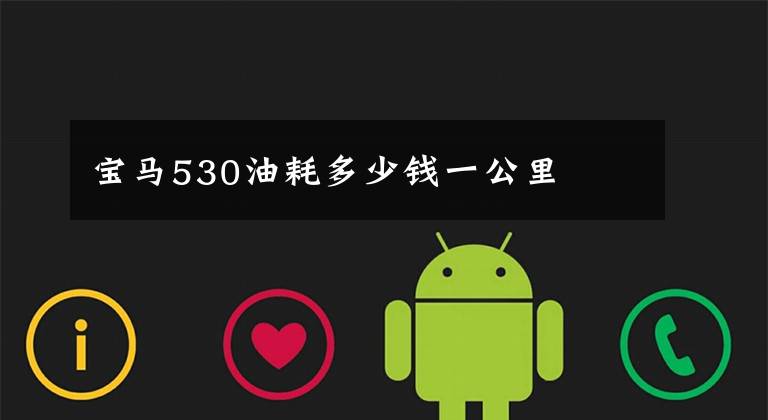 宝马530油耗多少钱一公里