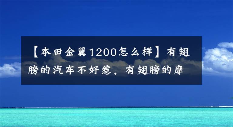 【本田金翼1200怎么样】有翅膀的汽车不好惹，有翅膀的摩托车也绝非好事