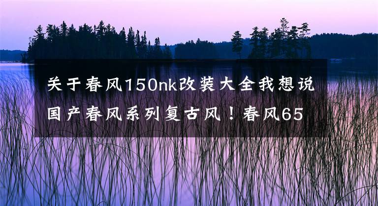 关于春风150nk改装大全我想说国产春风系列复古风！春风650NK、150NK改装赏析