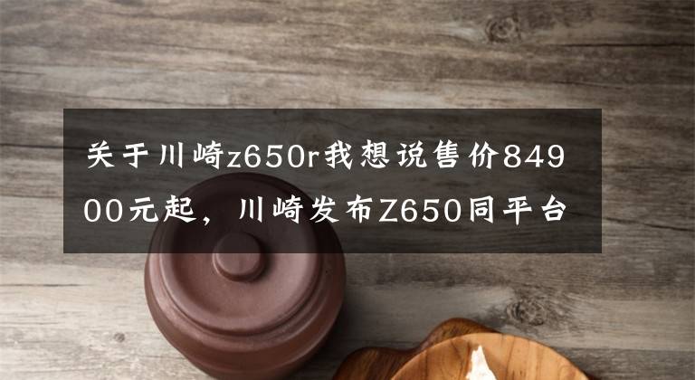 关于川崎z650r我想说售价84900元起，川崎发布Z650同平台中排量复古街车Z650RS