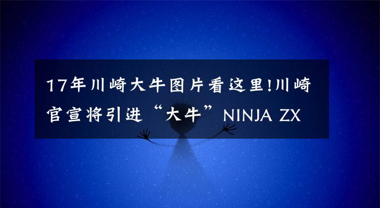 17年川崎大牛图片看这里!川崎官宣将引进“大牛”NINJA ZX-10R，最高可达213匹马力