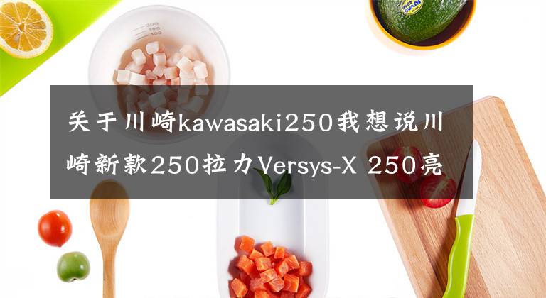 关于川崎kawasaki250我想说川崎新款250拉力Versys-X 250亮相，马力比国内的X300还大