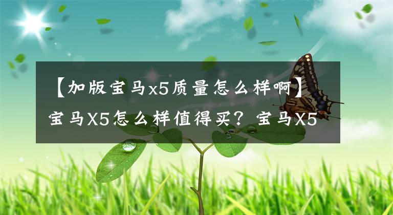 【加版宝马x5质量怎么样啊】宝马X5怎么样值得买？宝马X5容易出现什么问题？