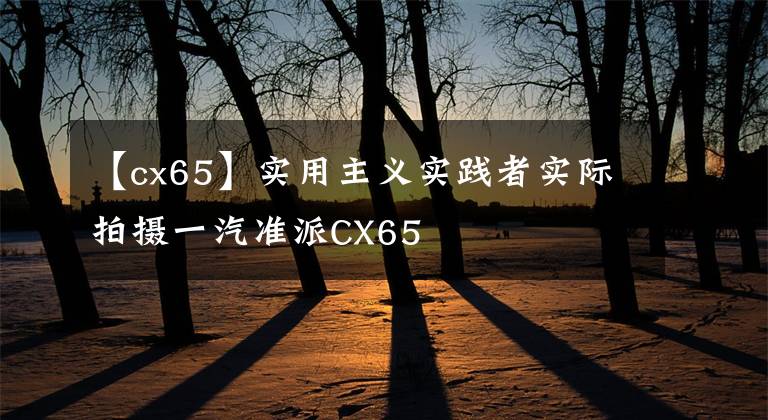 【cx65】实用主义实践者实际拍摄一汽准派CX65