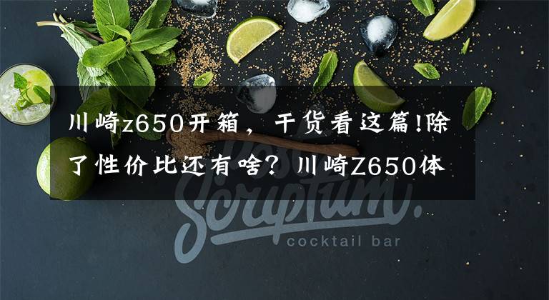 川崎z650开箱，干货看这篇!除了性价比还有啥？川崎Z650体验报告——静态篇