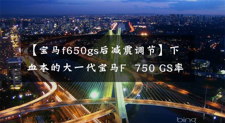 【宝马f650gs后减震调节】下血本的大一代宝马F  750 GS率先失打了