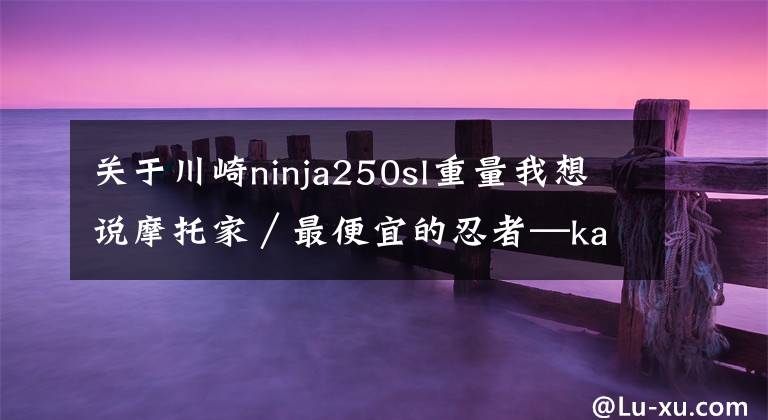 关于川崎ninja250sl重量我想说摩托家／最便宜的忍者—kawasaki ninja250sl