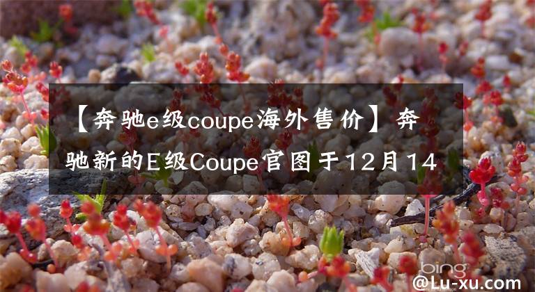 【奔驰e级coupe海外售价】奔驰新的E级Coupe官图于12月14日公布。