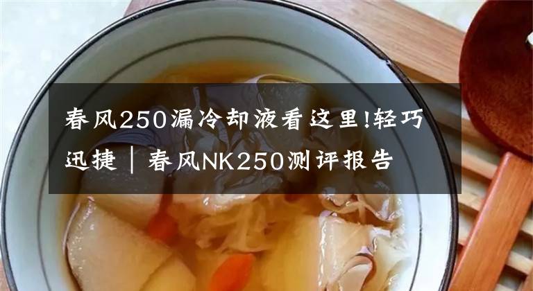 春风250漏冷却液看这里!轻巧迅捷｜春风NK250测评报告