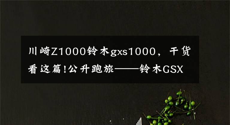 川崎Z1000铃木gxs1000，干货看这篇!公升跑旅——铃木GSX-S1000F对比川崎NINJA1000