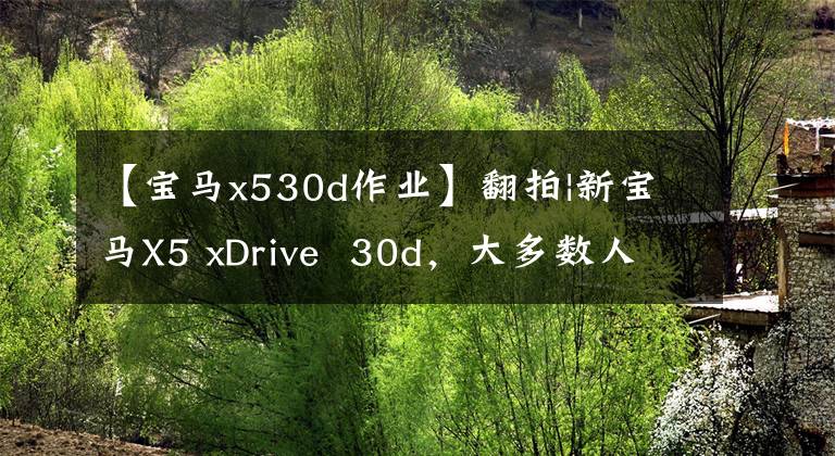 【宝马x530d作业】翻拍|新宝马X5 xDrive  30d，大多数人说没有上一代好看，你怎么看？