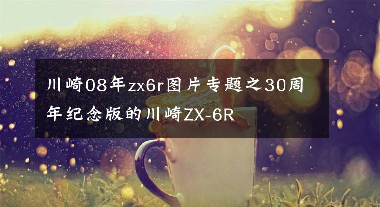 川崎08年zx6r图片专题之30周年纪念版的川崎ZX-6R